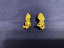 Pair of Vintage Royal Artillery Bronze Collar Badges