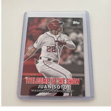 Topps 2022 Series 1 Welcome to the Show Juan Soto Insert #WTTS-11 Nationals