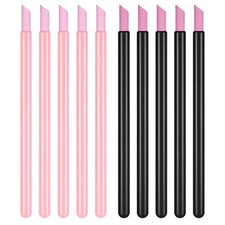 10 PCS Pumice Stone Nail File Pen, Cuticle Remover And Pusher, For Manicure