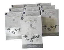 10 Boxes Wondershop LED 25ct C9 Faceted Christmas String Lights Warm White
