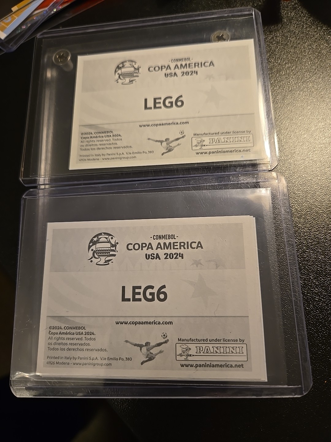 2024 Panini Copa America 2 Sticker Lot #LEG6 Gold Argentina Lionel Leo Messi  view 4