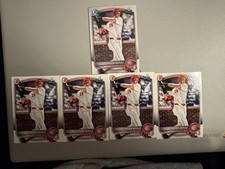 2025 1st Bowman Draft Chrome Paper Lot 5 Cincinnati Reds Mason Neville T3