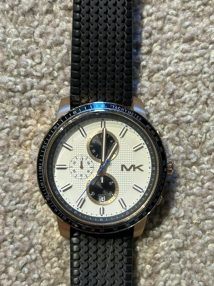 Reloj cronógrafo para hombre Michael Kors MK-8343 Jetmaster - dorado/negro Foto 2 de 4