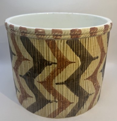 MCM Anchora Italy Abstract Tribal Planter Hand Painted Hand Decorated