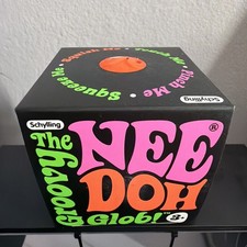 Schylling NeeDoh Groovy Glob Orange Squishy Sensory Stress Ball 100 Authentic