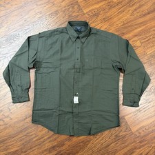 VINTAGE Brooks Brothers Sport Shirt Men L Gray Long Sleeve Button Up 100 Cotton