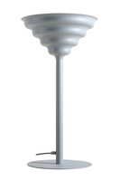 Tischleuchte Glas Metall Blaugrau Wohnzimmer H:56 Cm G9 Tischlampe Schlafzimmer