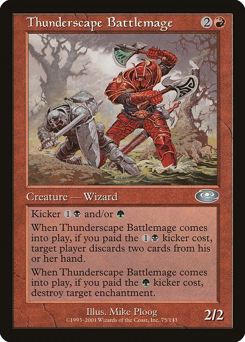 Thunderscape Battlemage NonFoil Planeshift 75 NM MTG