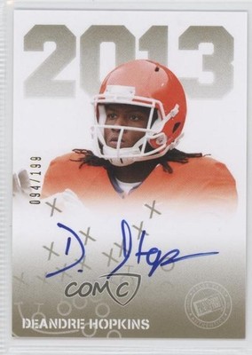 2013 Press Pass Signings Gold 94/199 DeAndre Hopkins #PPS-DH2 Rookie Auto RC 4nl