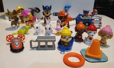 Paw Patrol Toys Rescue Gear Bunny Rescue Vehicles Skye Chase Tracker Lot Of 22
