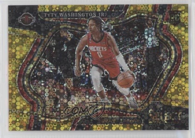 2022-23 Select Courtside Gold Disco Prizm 2/10 TyTy Washington Jr Rookie RC f3p