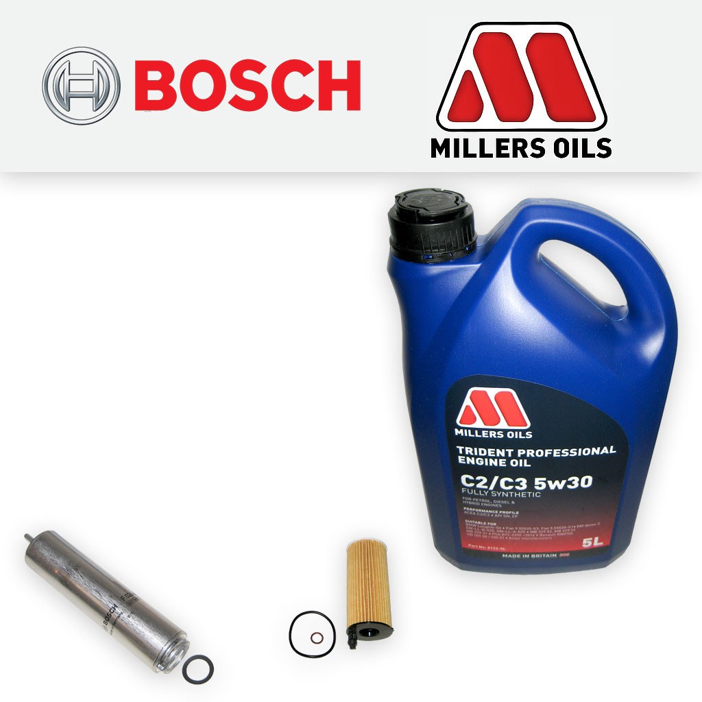 SERVICE KIT for BMW 2 SERIES F22 F23 225D B47 OIL FUEL FILTERS +OIL (2015-2019)