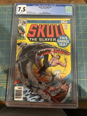  Skull The Slayer #6 Graded 7.5 Marvel Comics, CGC, Authentic