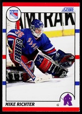 Mike Richter, 1990-91 Score American, #74, New York Rangers, RC