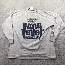 Vintage Nashville Predators Shirt Mens XL NHL Hockey Fang Fever Long Sleeve Puma