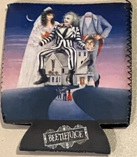 Beetlejuice Can Cooler Koozie Double-Sided Wedding & Sandworm ICUP Inc. New