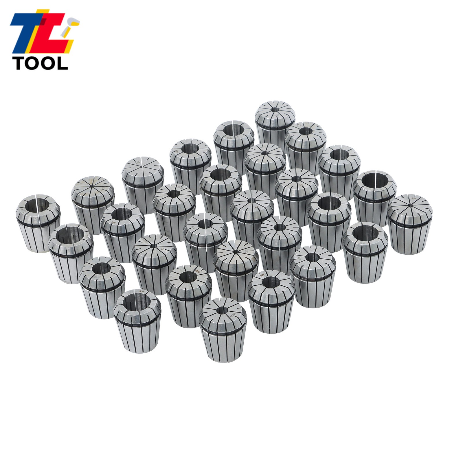 ER40 (29Pcs) Collet Set High Precision CNC Spring Clamping Collets US