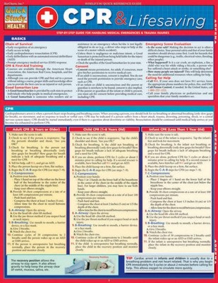 QuickStudy | CPR & Lifesaving Laminated Reference Guide [218616]