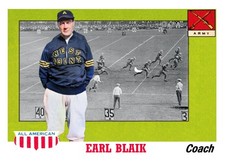 1955 Topps All-American Football CTNW #131 Earl Blaik Army Custom Coach Card