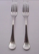 Jean Couzon Lyrique 2 Stainless Large Dinner Forks 8 3/8" France