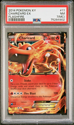 Pokémon Charizard EX ERROR MISALIGNED 2014 XY Flashfire PSA Graded 