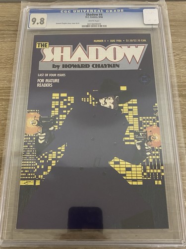 The Shadow #4 CGC 9.8 DC Comics 1986 Howard Chaykin Last Issue