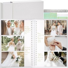 Photo Album Linen Cover 4x6 with Writing Areas 300 Pockets Picture Albums Pho...