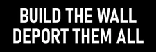 Build the Wall Deport Them All Magnet Large 3x10 Criminal Illegal Aliens Magnets