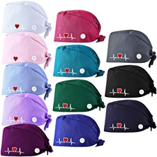 Adjustable Bouffant Surgical Caps - Pack of 12