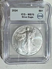 2024 American Silver Eagle $1 Graded MS70 by ICG