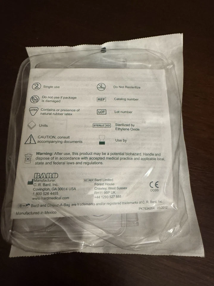 Bardo Dispozabag grande 32 oz con bolsa de una pierna y dos correas de látex para las piernas Foto 2 de 2