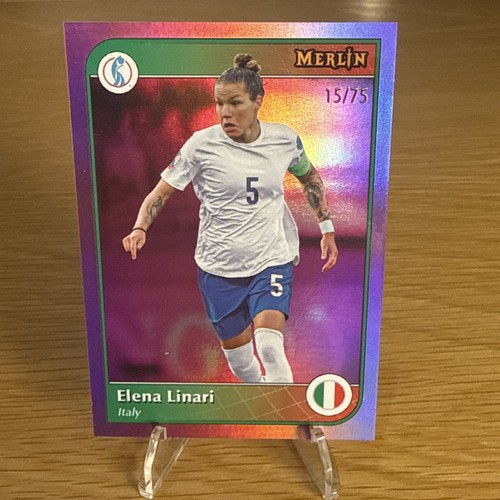 2025 Topps Merlin Womenâs Euro Elena Linari /75 Italy