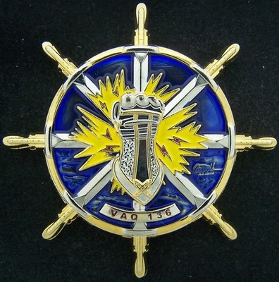 VAQ-136 Electronic Attack Squadron Challenge Coin