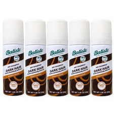 5 Pack Batiste Dry Shampoo Divine Dark Mini Travel Size Spray 1.6 Oz Each