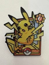 Pokemon Pikachu Enamel Pin Japanese Card Style Pokeball Anime Collectible NEW