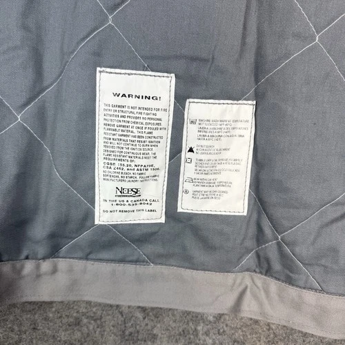 NeeseWear FR Indura Westex Jacket Mens XL Gray Flame Resistant Canvas Quilted image 10