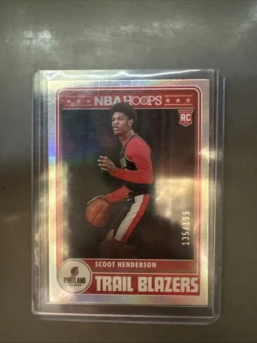 2023 Panini Hoops Basketball Silver Scoot Henderson #297 PSA 8