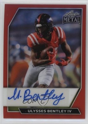 2026 Leaf Metal Red Prismatic /4 Ulysses Bentley IV #BA-UB1 Auto 4g8