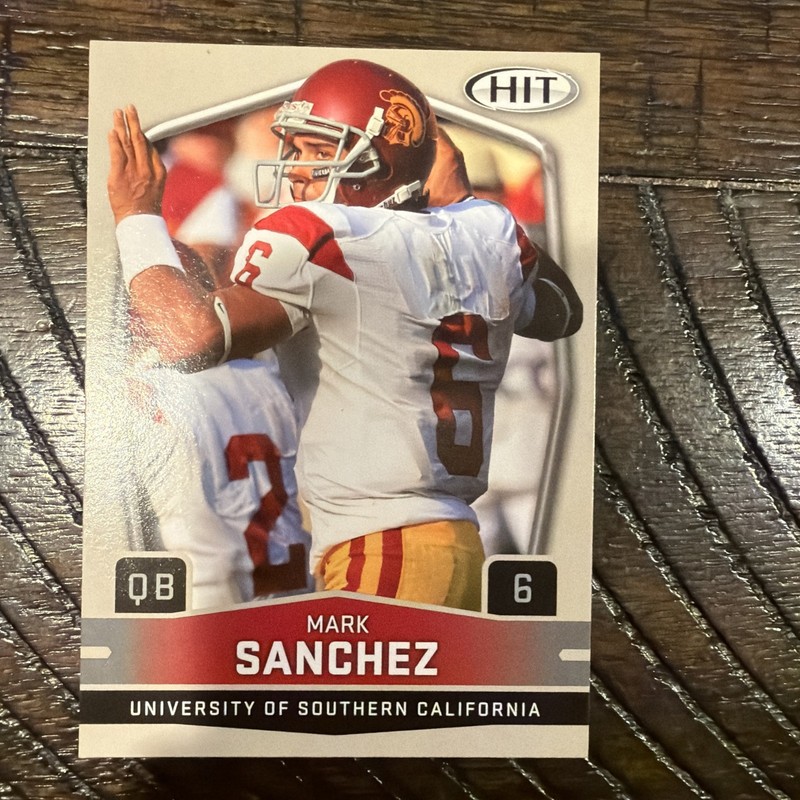 2009 SAGE Hit - Mark Sanchez #6 Back (RC)