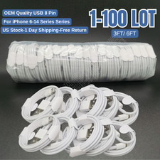 6FT/3Ft USB Charging Cable For iPhone 14 13 12 11 8 7 6 SE Fast Charger Cord LOT