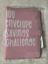 100 Envelope Challenge Binder Savings Book with Envelopes for Budgeting -Pink