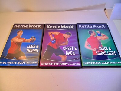 4 Kettle WorX the Ultimate Body fitness Collection DVD'S
