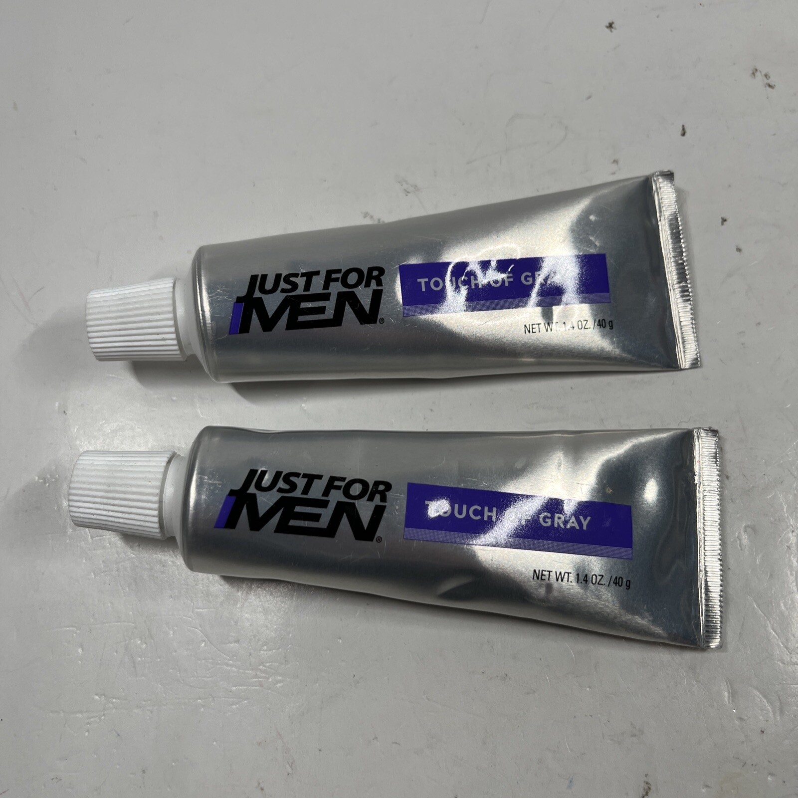 2 TUBES ONLY Just For Men Touch of Gray Comb-In Haircolor T-35