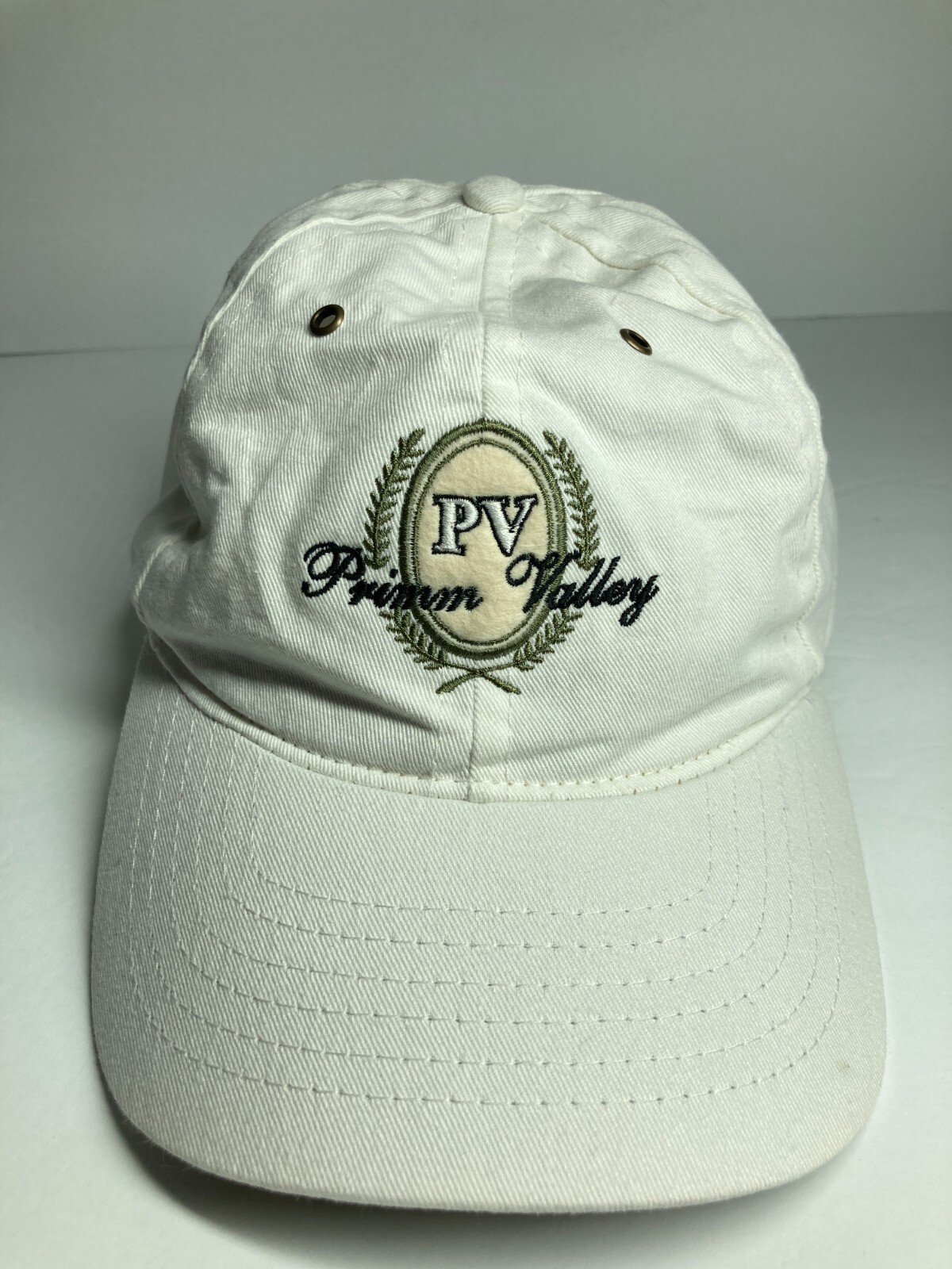 Primm Valley Nevada White Adjustable Embroidered Cap Legendary Headwear