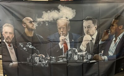 Top G Matrix with Donald Trump, Elon Musk, Andrew & Tristan Tate 3x5 Feet Flag