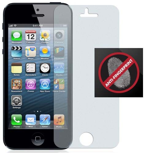 2 ANTI-GLARE FINGERPRINT SCREEN PROTECTOR SCRATCH SAVER FOR iPHONE 5 5s SE 2016 - Picture 1 of 3