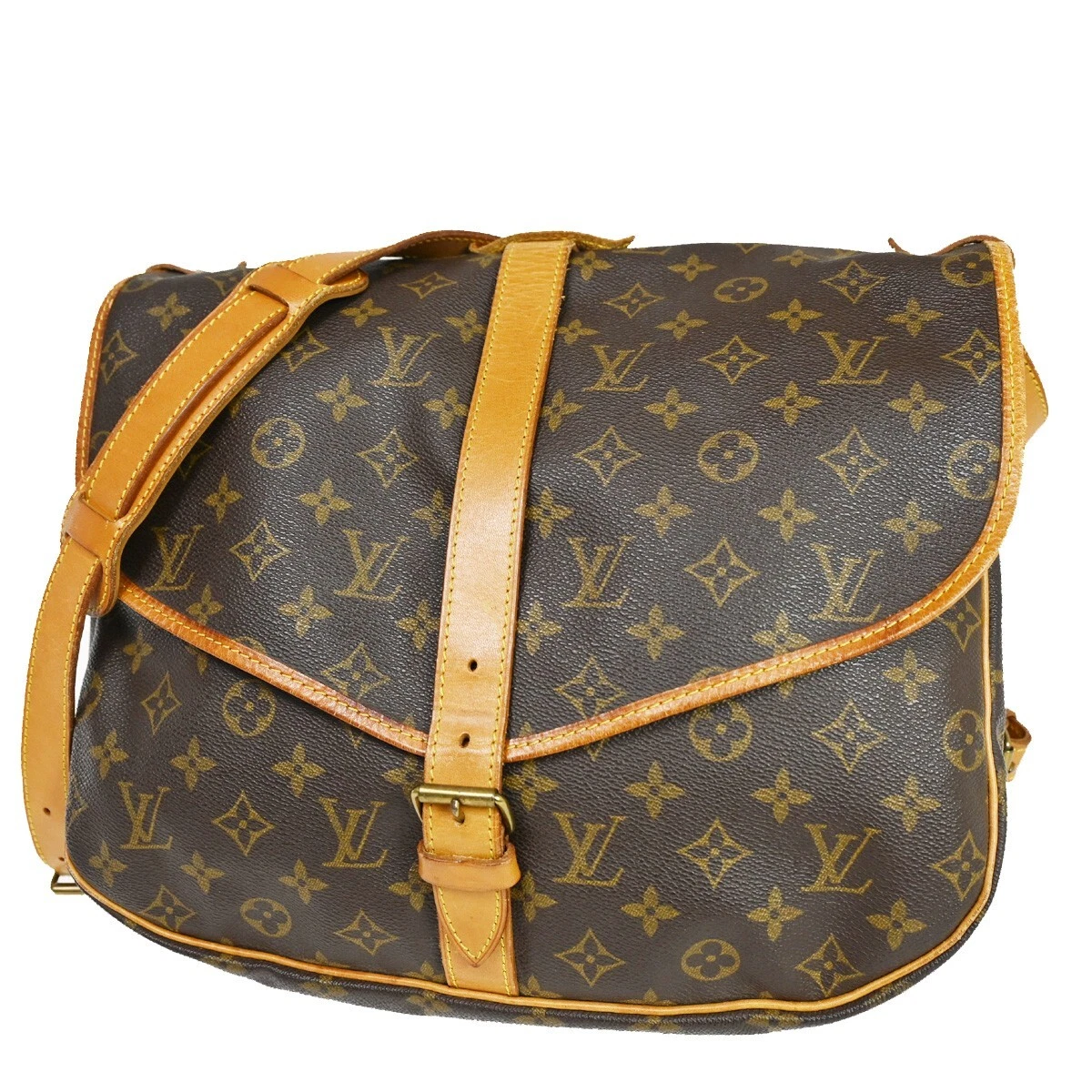 Louis Vuitton 'saumur 35' Shoulder Bag in Brown