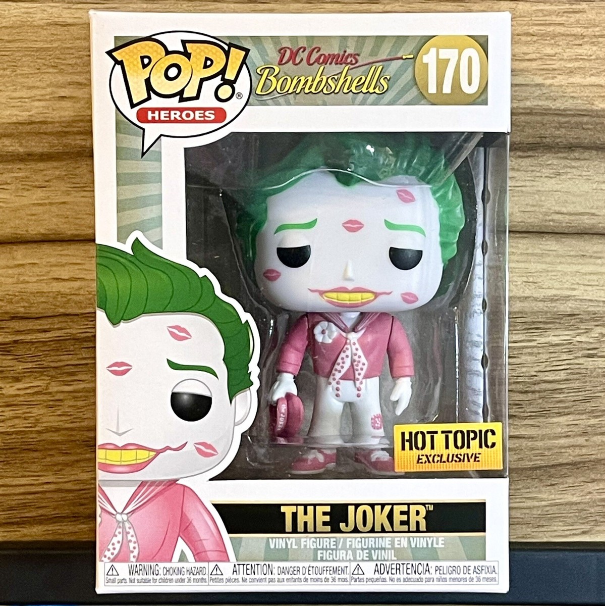 The Joker Funko Pop! #170 DC Comics Bombshells Hot Topic Exclusive