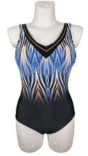 Sunflair Badeanzug Größe 38 B Cup Bademode Schwarz Blau Mehrfarbig Schwimmanzug