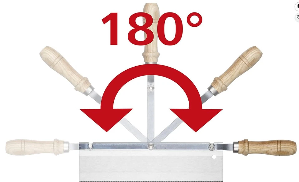 Wolfcraft Sierra de dientes finos con mango acodado, 255 mm - Imagen 3 de 3